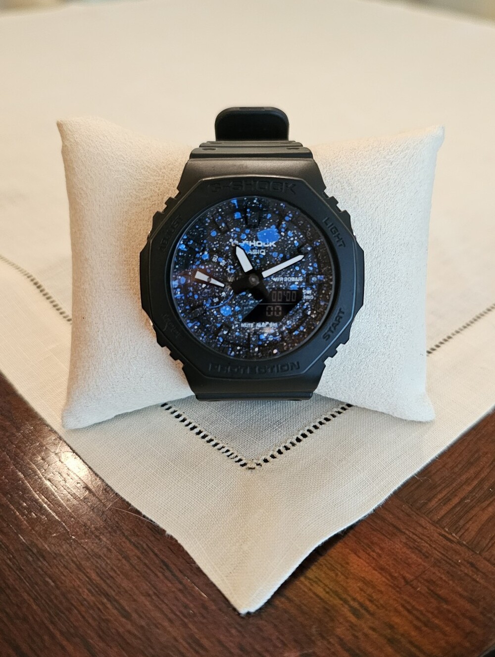 Casio G-Shock GA-2100 SKE Watch w/ Customized Dial, Black Bezel & Straps 200M